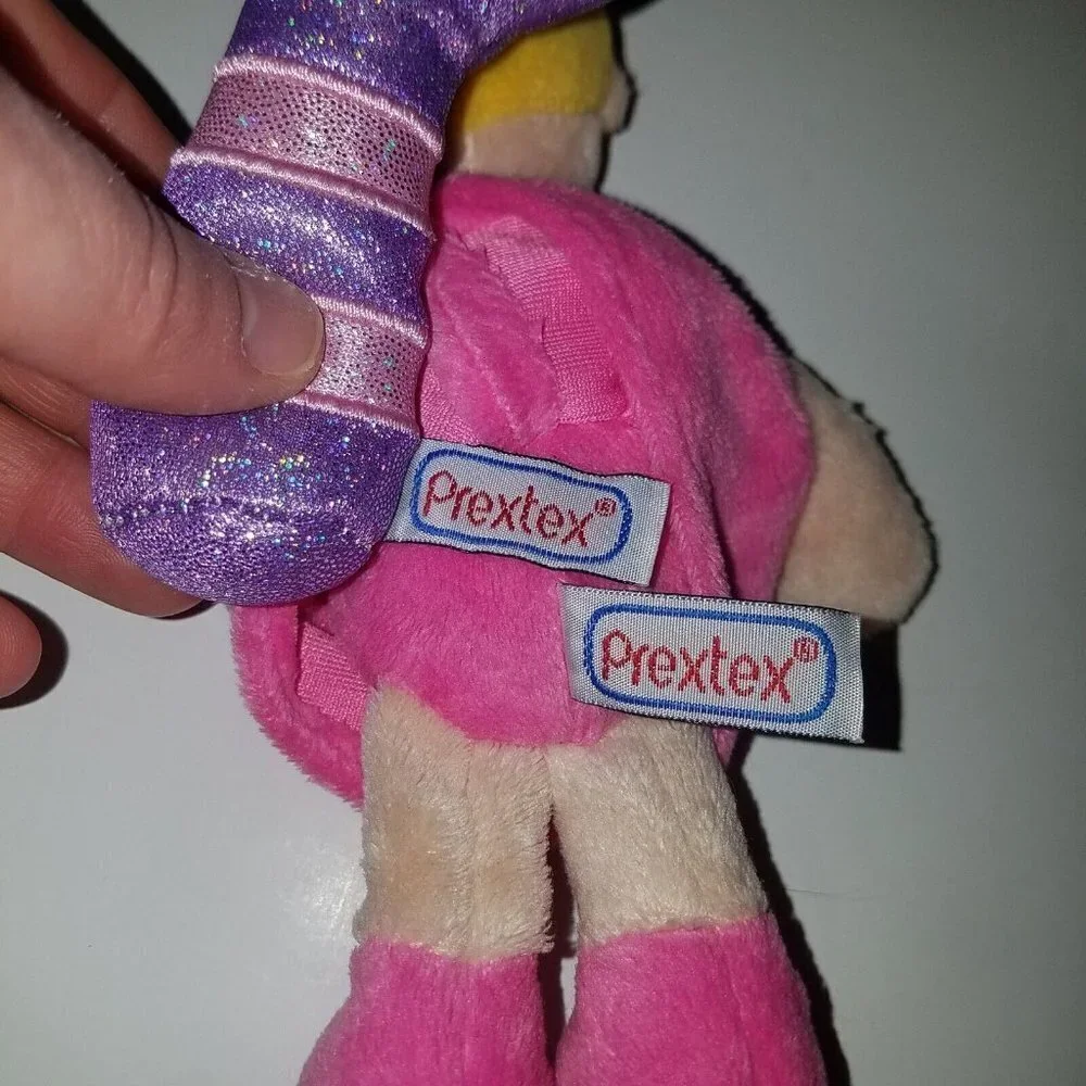 4 Prextex Plush Lot Pink Blond Girl Princess White Horse Mirror Star Wand